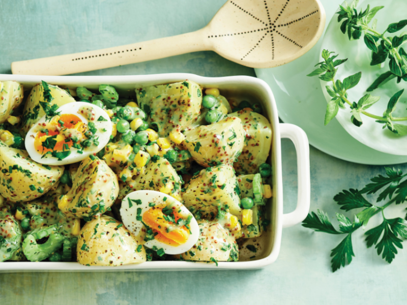 Green goodness potato salad