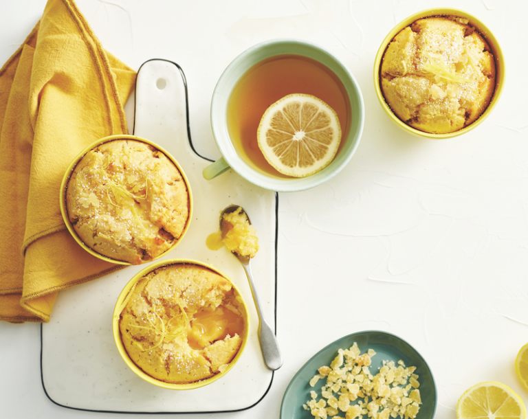 Citrus self-saucing puddings