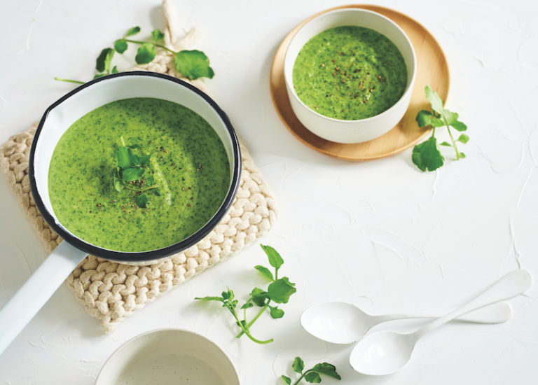 Spring watercress soup