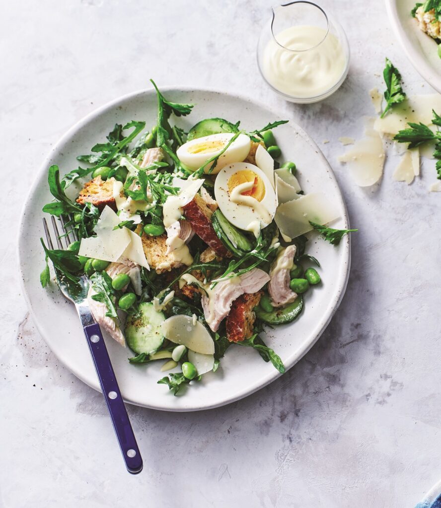 Easy chicken and cucumber salad