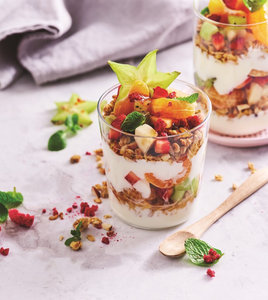 Fruit salad parfaits Fruit salad parfaits