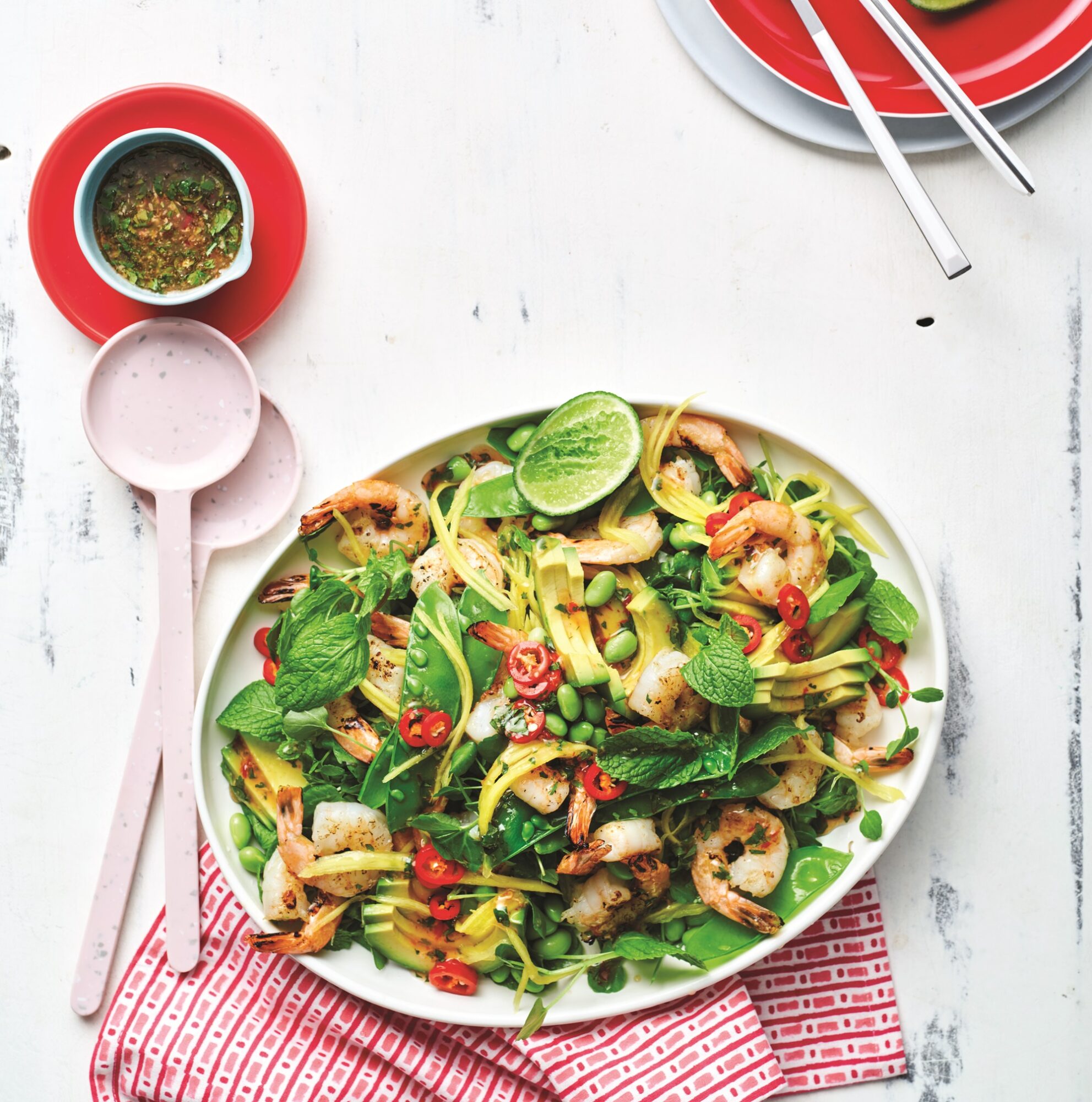 Prawn and mango salad with sweet chilli dressing