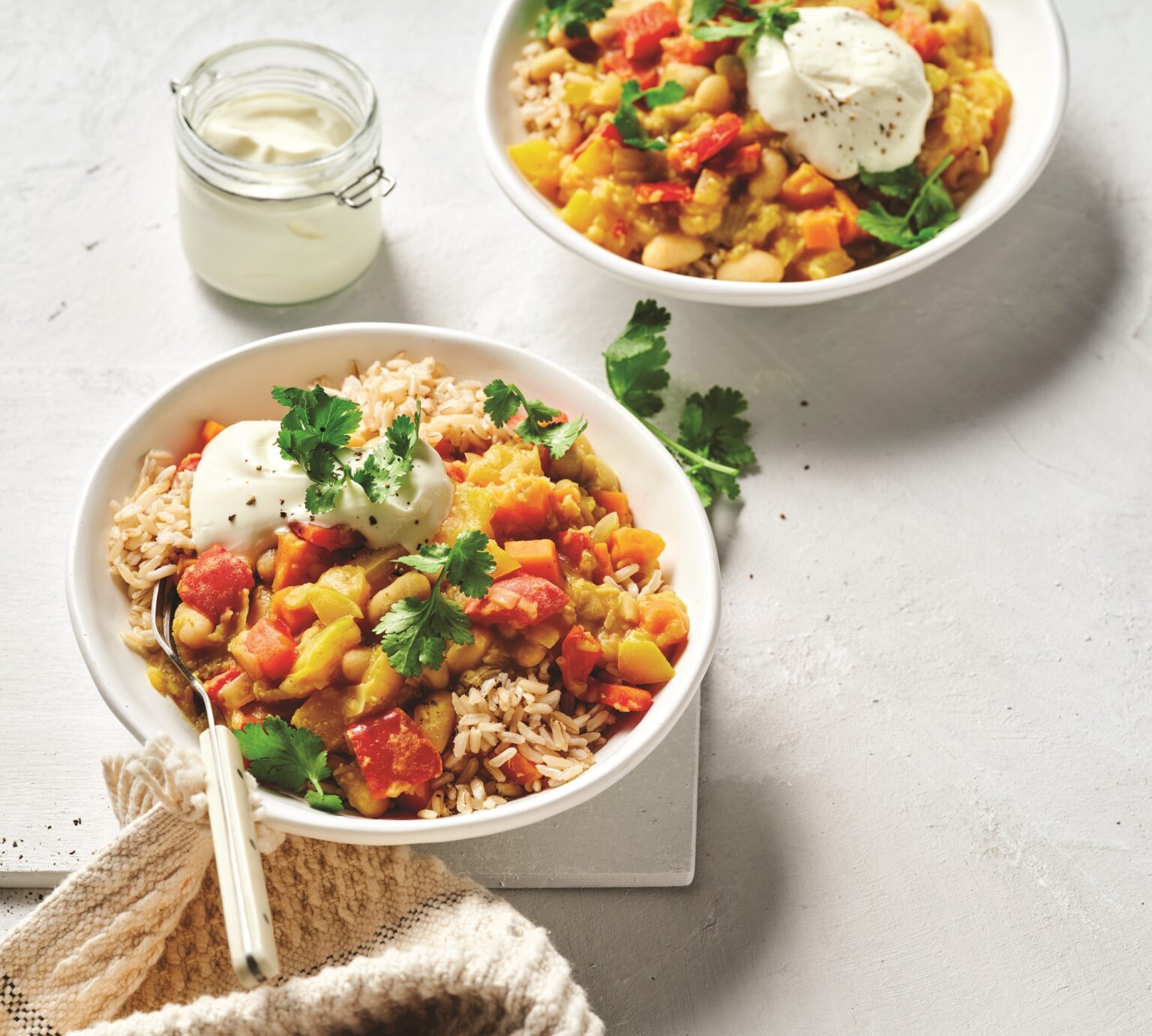 Yellow legume curry