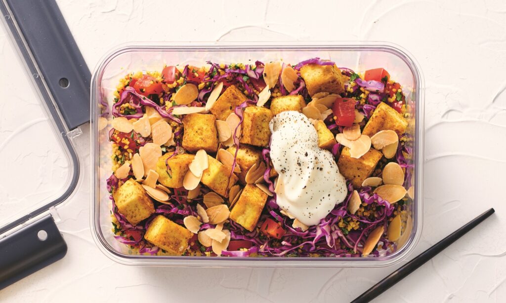 Curried tofu couscous