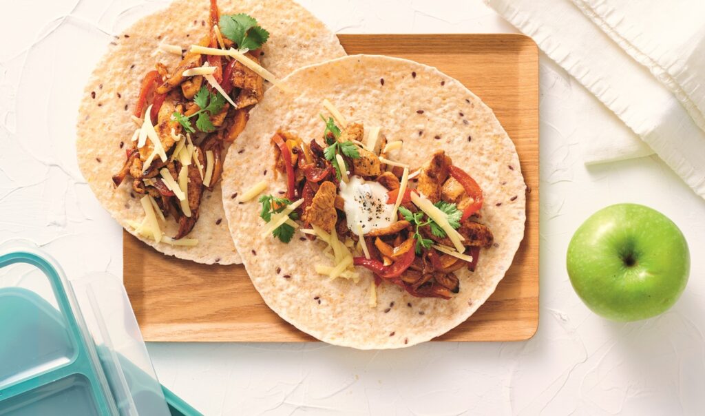 Fajita chicken wrap