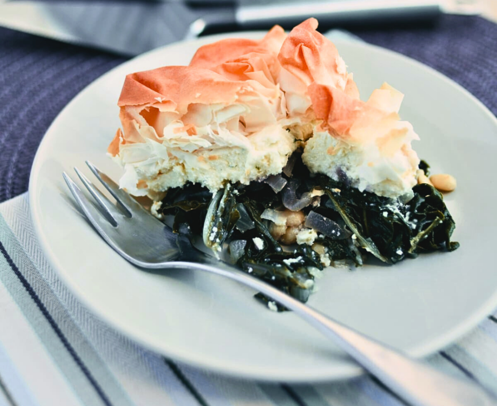 Silverbeet and feta pie