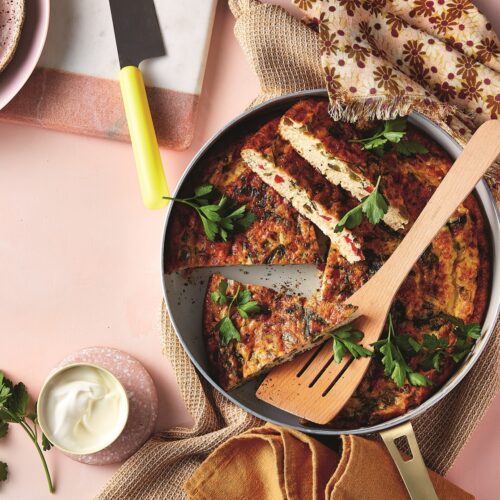 Cottage cheese and sage frittata