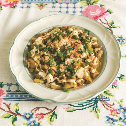 Melitzana salata (Greek eggplant salad)