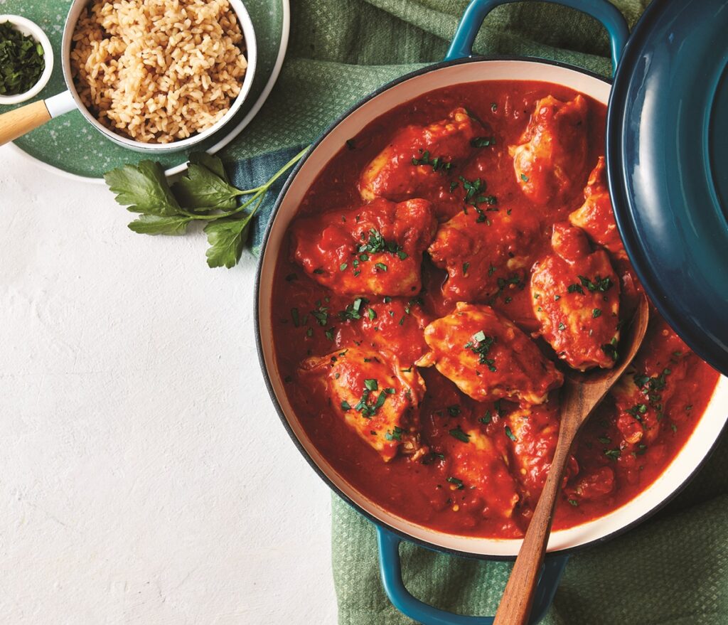 Chicken with peppadew peppers