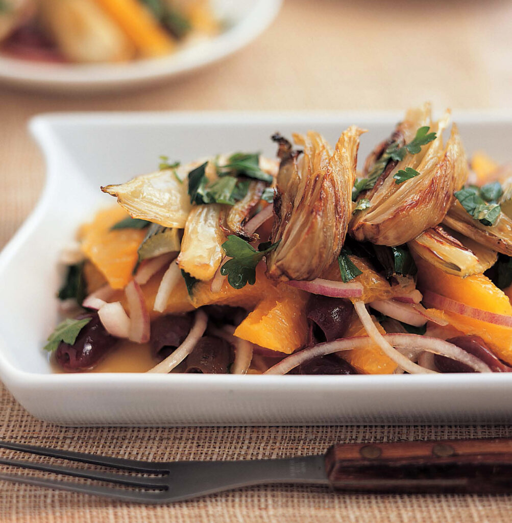 Roasted fennel and orange salad