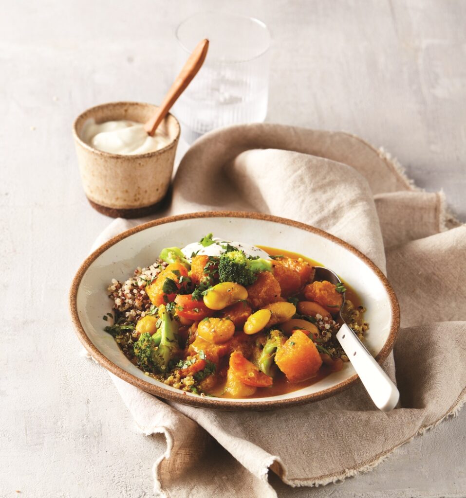 Turmeric butter bean and pumpkin curry