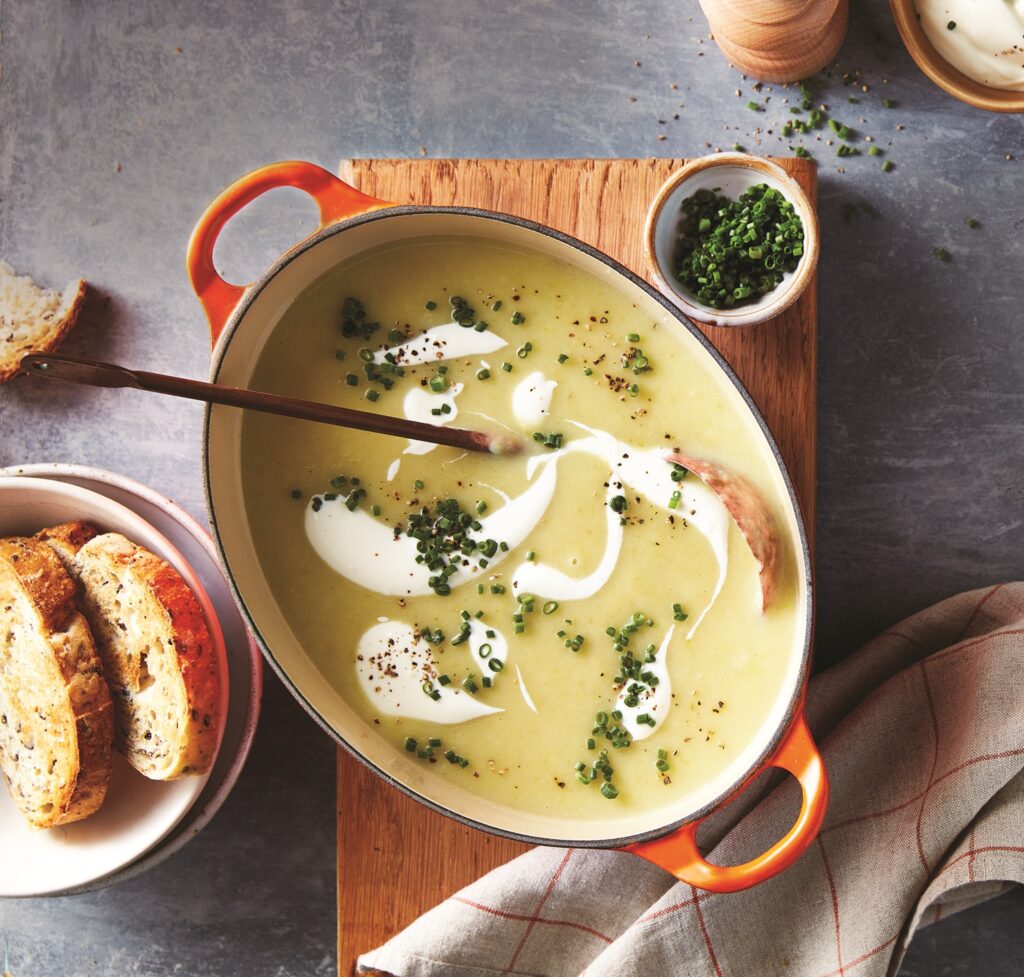 Leek and potato soup Leek and potato soup