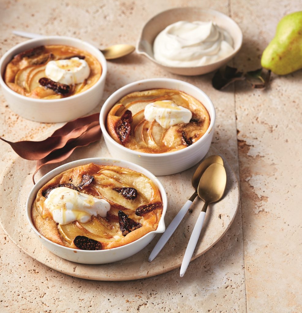 Pear and fig clafoutis Pear and fig clafoutis