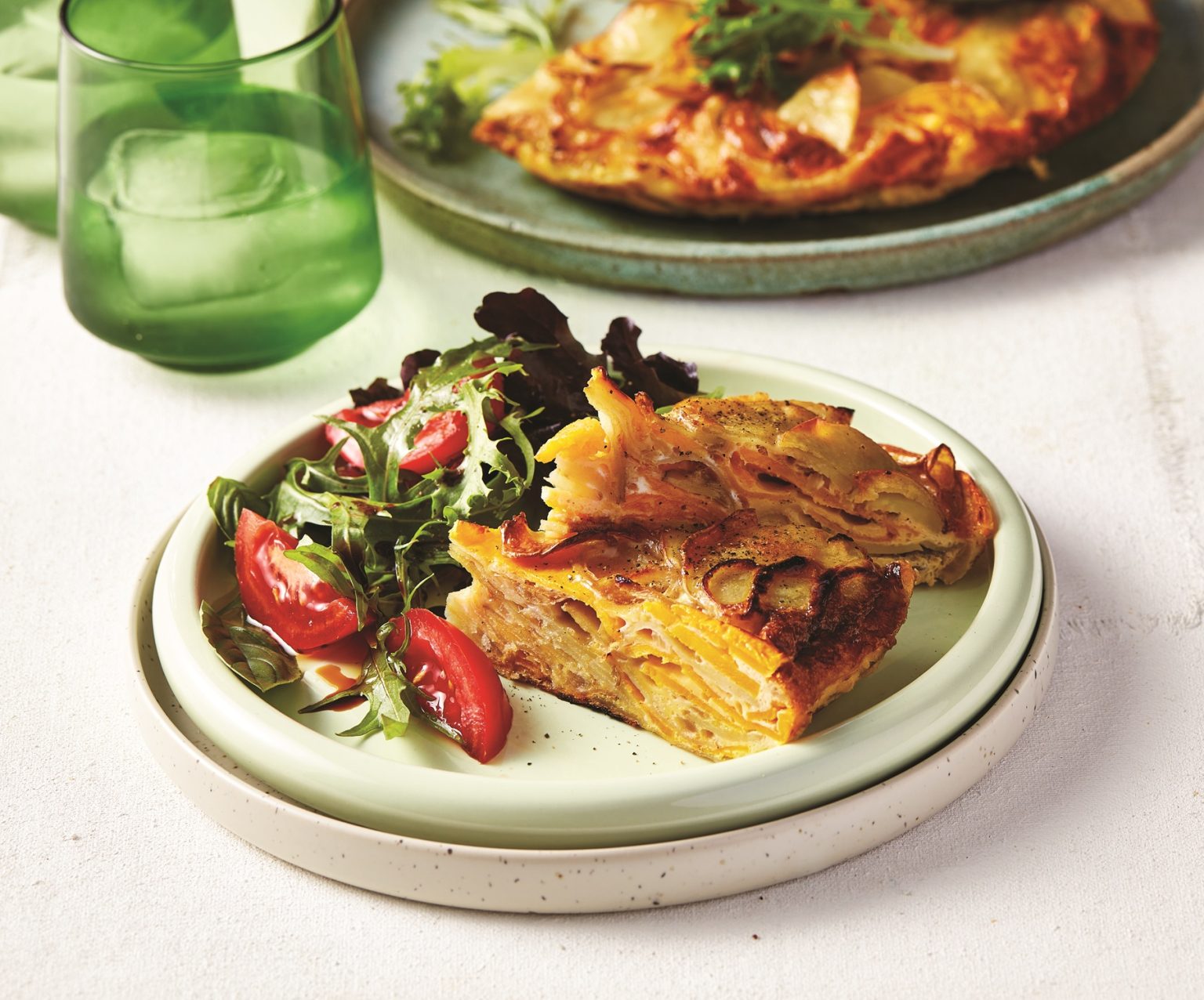 Pumpkin and potato frittata